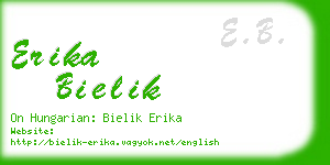 erika bielik business card